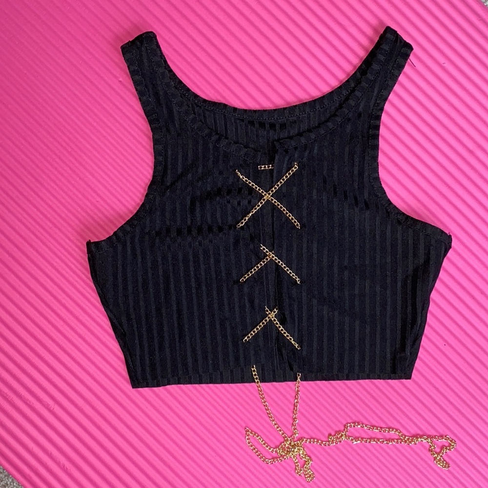 Super cute chain crop top